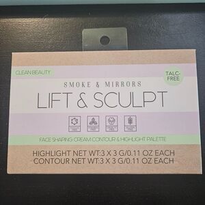 BRAND NEW SEALED Smoke & Mirrors Lift & Sculpt Cream Palette w/Mirror
